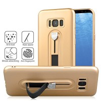 DAMONDY Galaxy S8 Plus Case  Frosted Design Ultra-thin Anti-Scratch Slim Fit Non-Slip Shockproof Holder Kickstand Drop Protection Defender Case for Samsung Galaxy S8+ Plus 2017-gold - B07D35JLHL